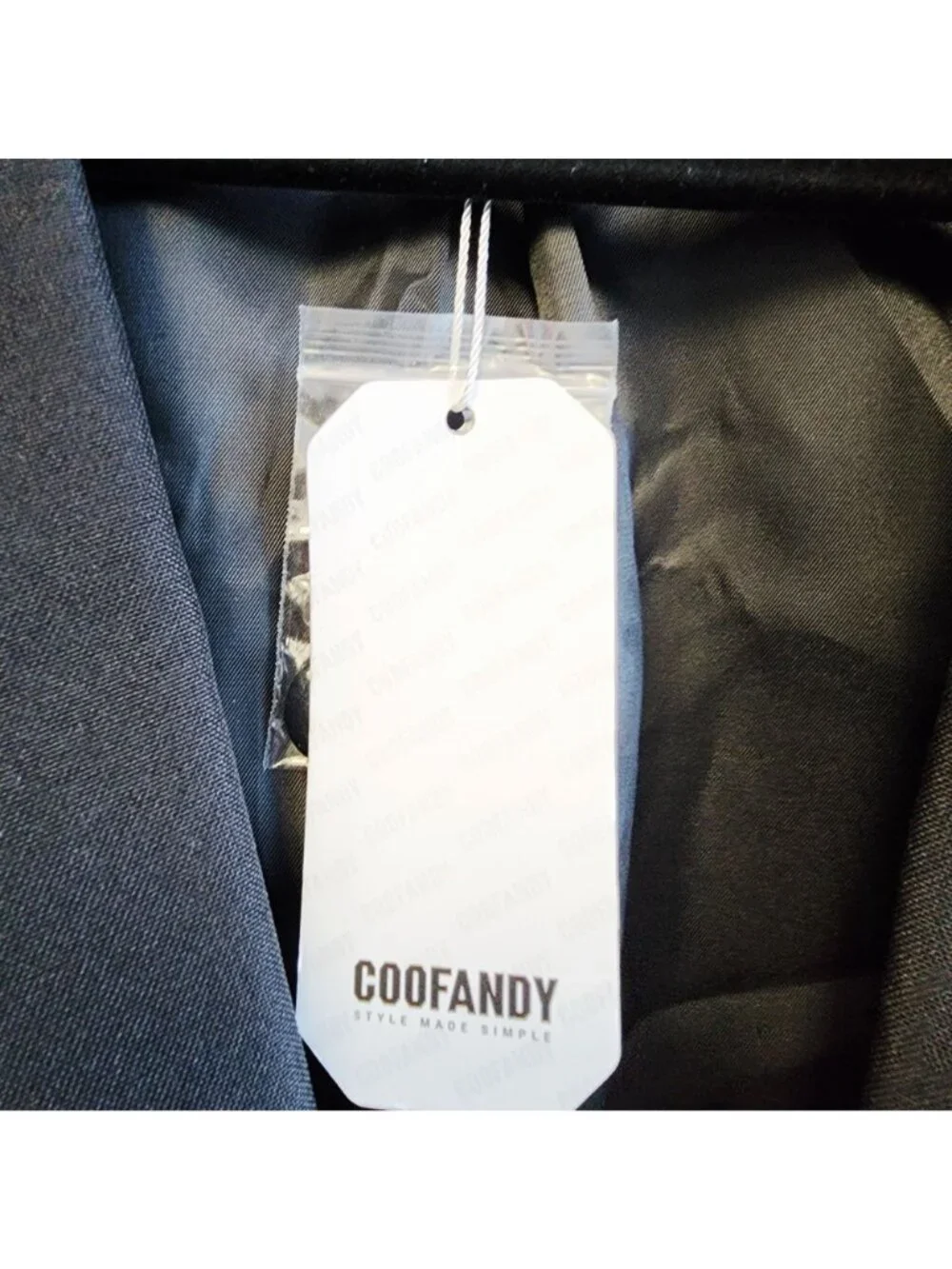 Coofandy Mens Small Black Blazer Jacket Slim Fit One-Button Tailored Formal Coat